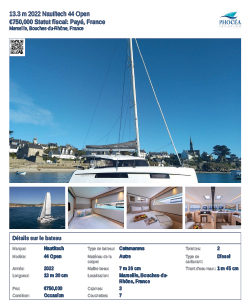 Visuel brochure Nautitech 44 Open